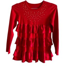 Rhinstone embellished tiered tunic